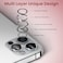 Moxedo Camera Lens Protector, 9H Tempered Glass, Aluminum Alloy Individual Ring Camera Cover Screen Protector Compatible for iPhone 12 Pro 6.7 inch (SILVER)