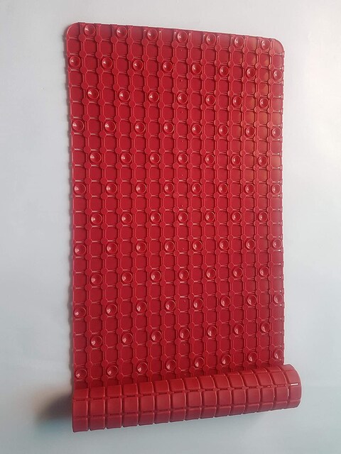 Non Slip Shower Mat Red 78 x 35 cm