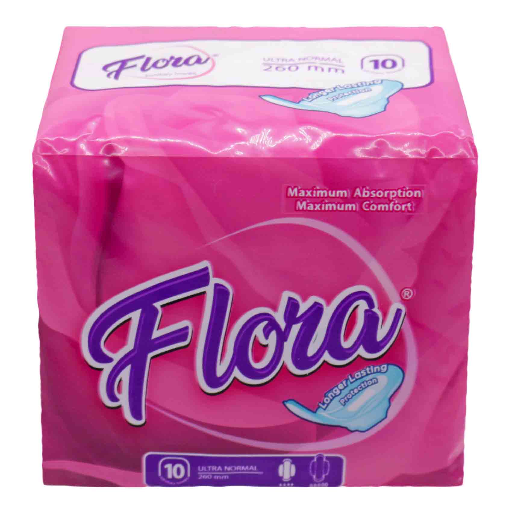 Flora Ultra With Wings Normal Sanitary Pads 8 Count