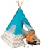 Kidkraft 223 Turquoise Deluxe Play Teepee For Kids Children, 162cm Tall For Indoor And Outdoor