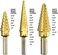 3 Piece Titanium Step Drill Bit Set