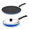 MITHRA - Non-Stick Combo Cookware Tawa And Fry Pan - Blue - 26 cm