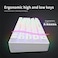 HXSJ L500 61 KEYS WIRELESS GAMING KEYBOARD DUAL MODE BT5.0 + 2.4G RGB BACKLIGHT MECHANICAL FEEL MEMBRANE KEYBOARD (White)
