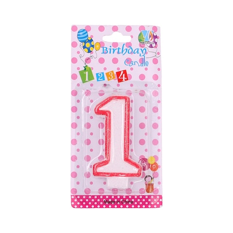 Tiba Birthday Numerical Candle - Number 1