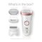Braun Silk-epil 9-720 Wet + Dry Epilator with SE830 Facial Epilator and Cleanser