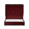 In House Al Shahba Velvet Bed Frame - Single - 200x120 cm - Burgundy