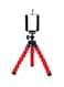 Generic - Mini Flexible Sponge Octopus Tripod Red/Black
