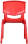 Rbwtoys Plastic Kids Chair, Durable And Lightweight, 40cm Height Seat, Indoor Or Outdoor Use For Boys Girls RW-17109, Red