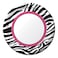 Pink Zebra Boutique 9in Round Dinner Plates