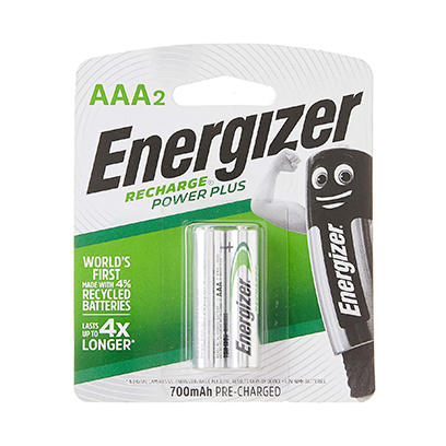 Energizer Rechargeable Battery AAA 2 Batteries
