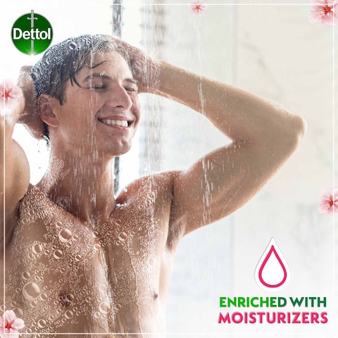 Dettol Skincare Antibacterial Bathing Soap Bar, Rose &amp; Sakura Blossom, 165g