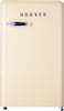 Hoover 95L Net Capacity Single Door Retro Style Refrigerator Cream HSD-K123-RW