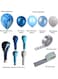 130-Piece Blue Theme Party Balloons Decoration Set