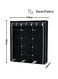 Almufarrej Fabric Wardrobe Organizer Black 130x175x45cm