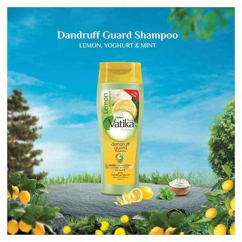 Vatika Naturals Dandruff Guard Shampoo with Lemon and Yoghurt  - 360ml