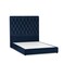 In House Madrid Velvet Bed Frame - Queen - 200x140 cm - Dark Blue