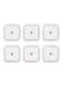 Generic 6-Piece Auto Sensor Baby Bedroom Lamp Square Light Set White 10Centimeter