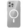 Baseus iPhone 15 Pro Magnetic Cover Mag Safe Compatible Hybrid Protective Crystal Hard Back Case Shockproof Slim Transparent Case, Anti Yellowing Including Tempered Glass Screen Protector