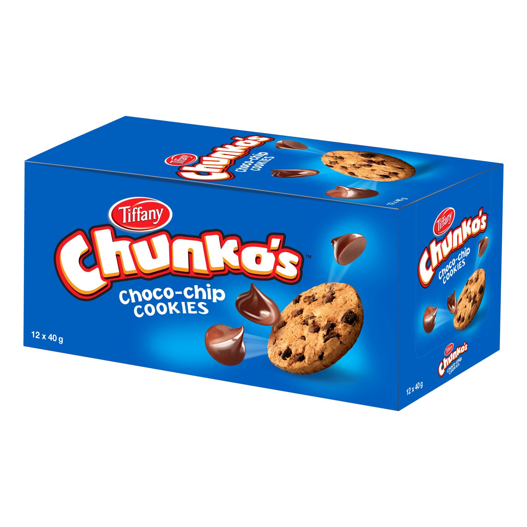 Tiffany Chunkos Choco Cookies 40g Pack of 10