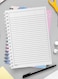 Lowha Spiral Notebook With 60 Sheets And Hard Paper Covers With Contemporary Abstract Design, For Jotting Notes And Reminders, For Work, University, School