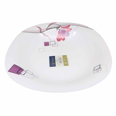 Shokki D4038 Dhalia Square Soup Plate 9.5 Inch