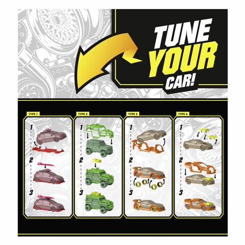 Majorette Tune Up&#39;s Series 2 With Chrome Effects 28 Surprises Metal Cars Playset 5+ Years