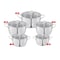 ?Zahran Moderna Stewpot Set with Glass Lid - Size 18-20-22-26-28 - 5 Pieces