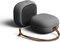 VRS Design Modern Sand Stone designed for Galaxy Buds2 Pro case cover (2022) / Galaxy Buds 2 case (2021) / Galaxy Buds Pro case (2021) / Galaxy Buds Live case with Leather Strap - SandStone