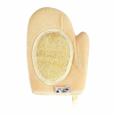 ميجوز ليفة إستحمام على شكل جوانتي + منشفة