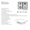 BOJ GH 3160XS, 4 Burner Built In Stainless Steel Gas HOB With Auto Ignition, Safety Device, 3 Gas Burners + 1 Triple Flame Burner, Cost-Iron Pan Support, Inox Capped Knobs, Silver, Size ( 60 x 60 )cm