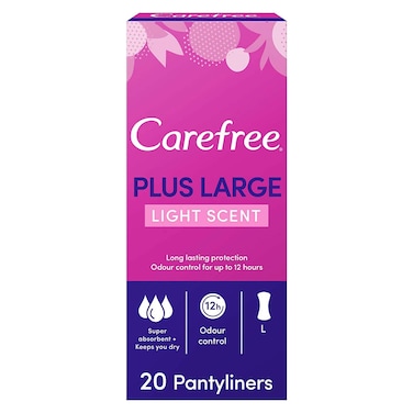 كيرفري فوط يومية - حجم كبير جدًا - برائحة خفيفة - 20 فوطة