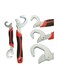 طقم مفاتيح ربط سناب آند جريب من قطعتين أحمر/أسود/فضي 9/32ملليمتر