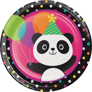 Panda Monium Dinner Plates 8.75in 8 pcs