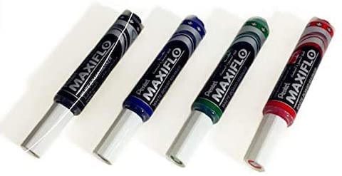 Pentel Maxiflo Whiteboard Marker Multicolor pemwl604