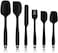 Sky-Touch Silicone Spatula Set - 6 Piece Non-Stick Rubber Spatula Set, Heat-Resistant Spatula Kitchen Utensils Set For Cooking, Baking And Mixing