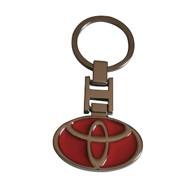 Beautiful Design High-Quality Toyota Car Logo Keychain &ndash; Premium Stainless Steel Key Holder, Durable and Stylish Automotive Accessory for Toyota Enthusiasts