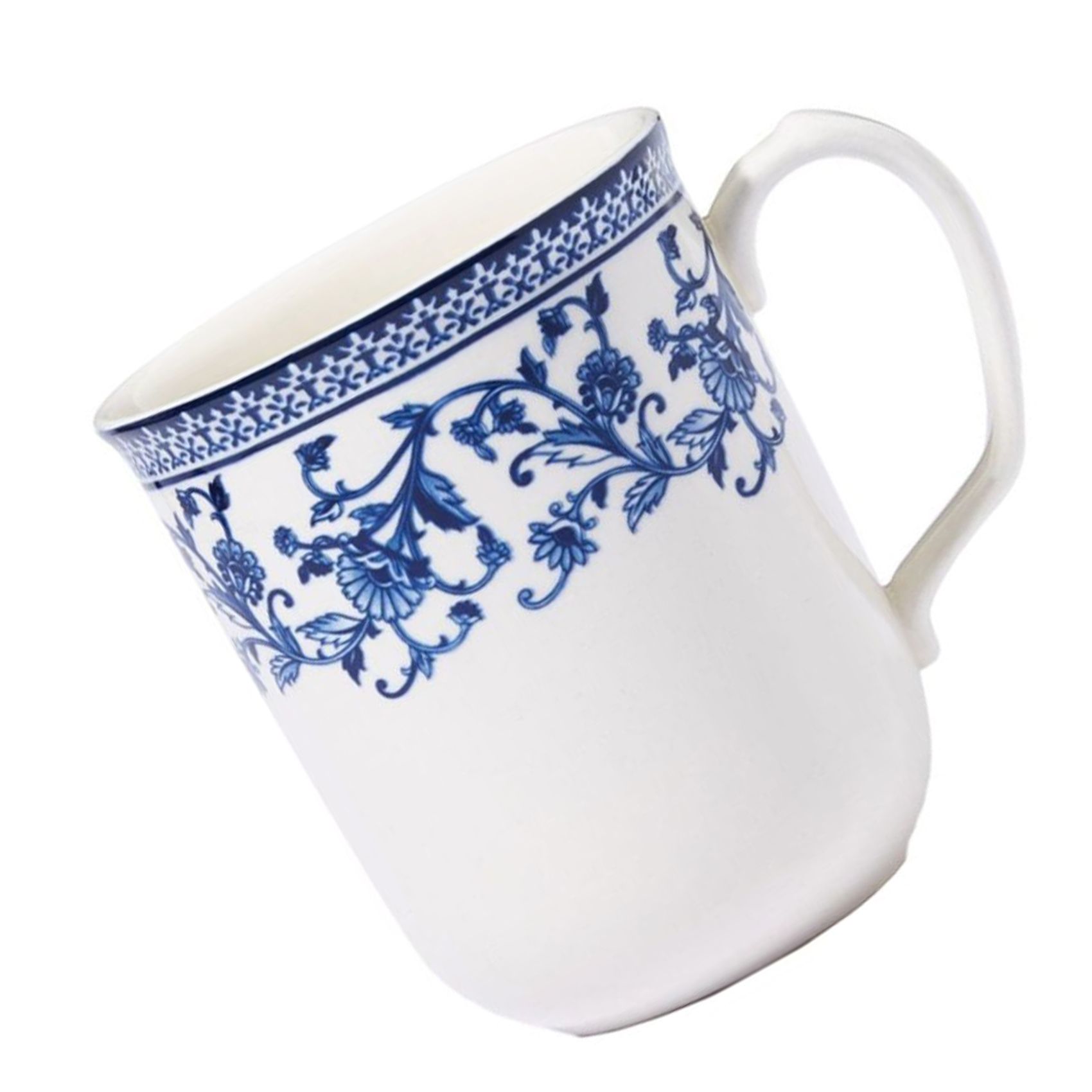 Claytan Aster Coffee Mug Blue And White 320ml