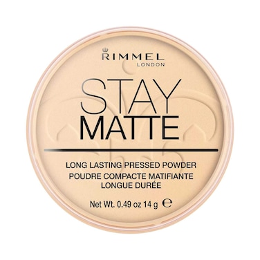 Rimmel London Stay Matte Pressed Powder, 001 Transparent