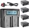 DMK Power NP-F970/NP-F960"4 Pcs 9800mAh Battery and 1 x DC-01 Digital Dual Battery Charger", made for LED Photo Video Lights and Monitor only (Not for Cameras &amp; Camcorder)