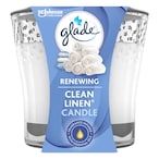 Buy Glade Renewing Clean Linen Scented Candle 3.4Oz in UAE