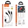 Hoco. 3-In-1 - U104 Ultra - 6A Charging Data Sync Cable Black