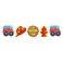 Firefighter Paper Garland 12ft Printed