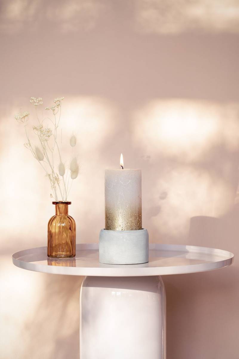 Bolsius Rustic Pillar Candle, Champagne, 190/68mm