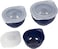 Wilton Navy Blue Non-Slip Covered Mixing Bowls With Lids, 6-Piece