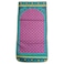 Fabienne Chair Prayer Mat Printed with Back Support 55x110 cm Medical Prayer Rug Meditation Mat Luxury Ramadan and Eid Gift Mat Portable Strong Chair Sajadah Lavender/Aqua Green