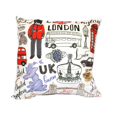 وسادة مطبوعة لندن