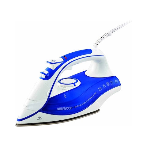Kenwood Ceramic Plated Steam Iron - 2600 Watt - White - ISP600BL