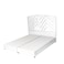 In House Oslo Velvet Bed Frame - Single - 200x120 cm - White