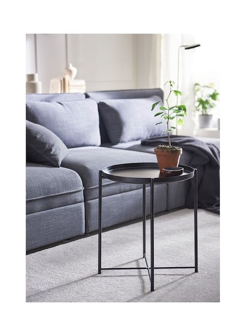 Eworld Round Coffee Serving Tray Table