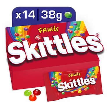 Skittles Coated Fruits Candy 38g x Pack of 14